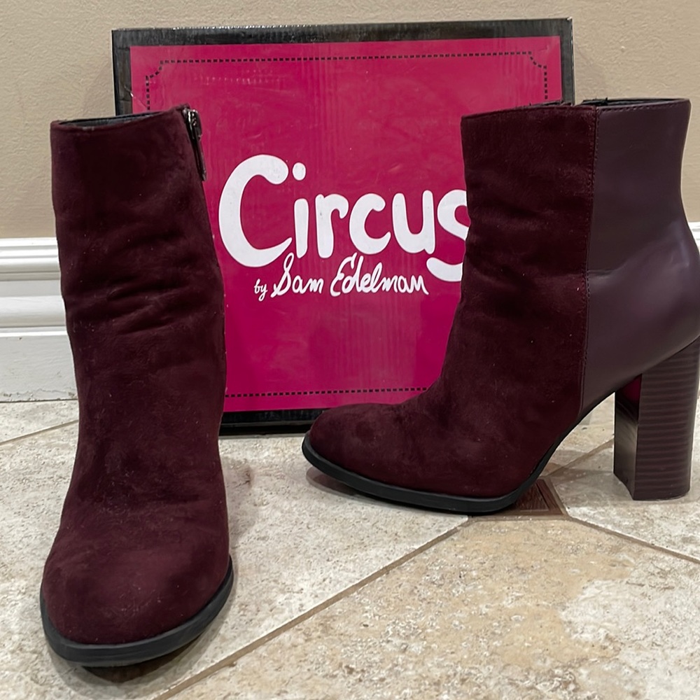 Circus by Sam Edelman suede and leather Booties, size 6.5